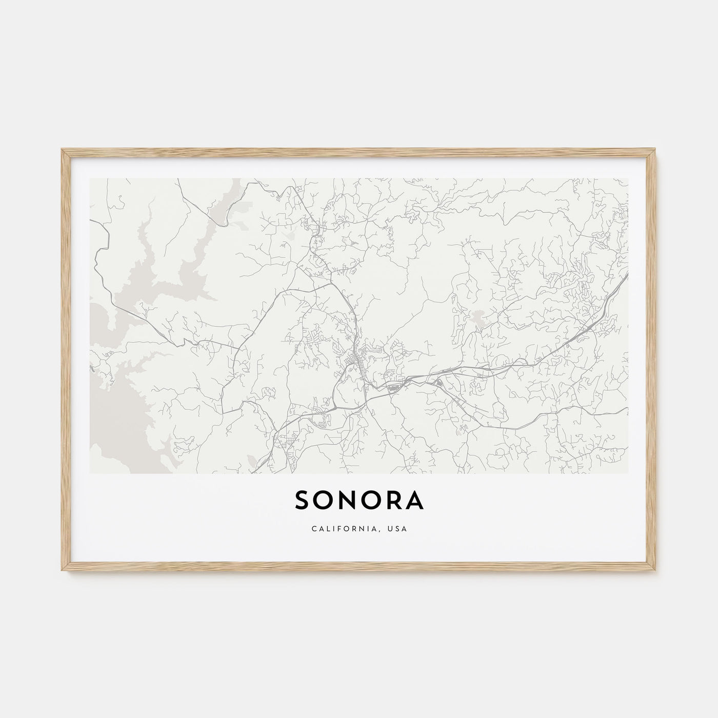 Sonora Map Landscape Poster