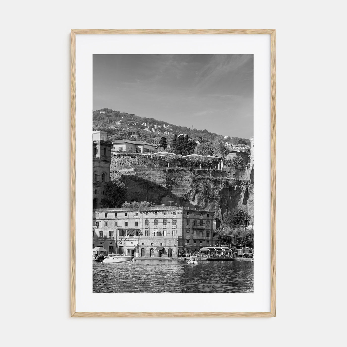 Sorrento, Italy Photo B&W Poster