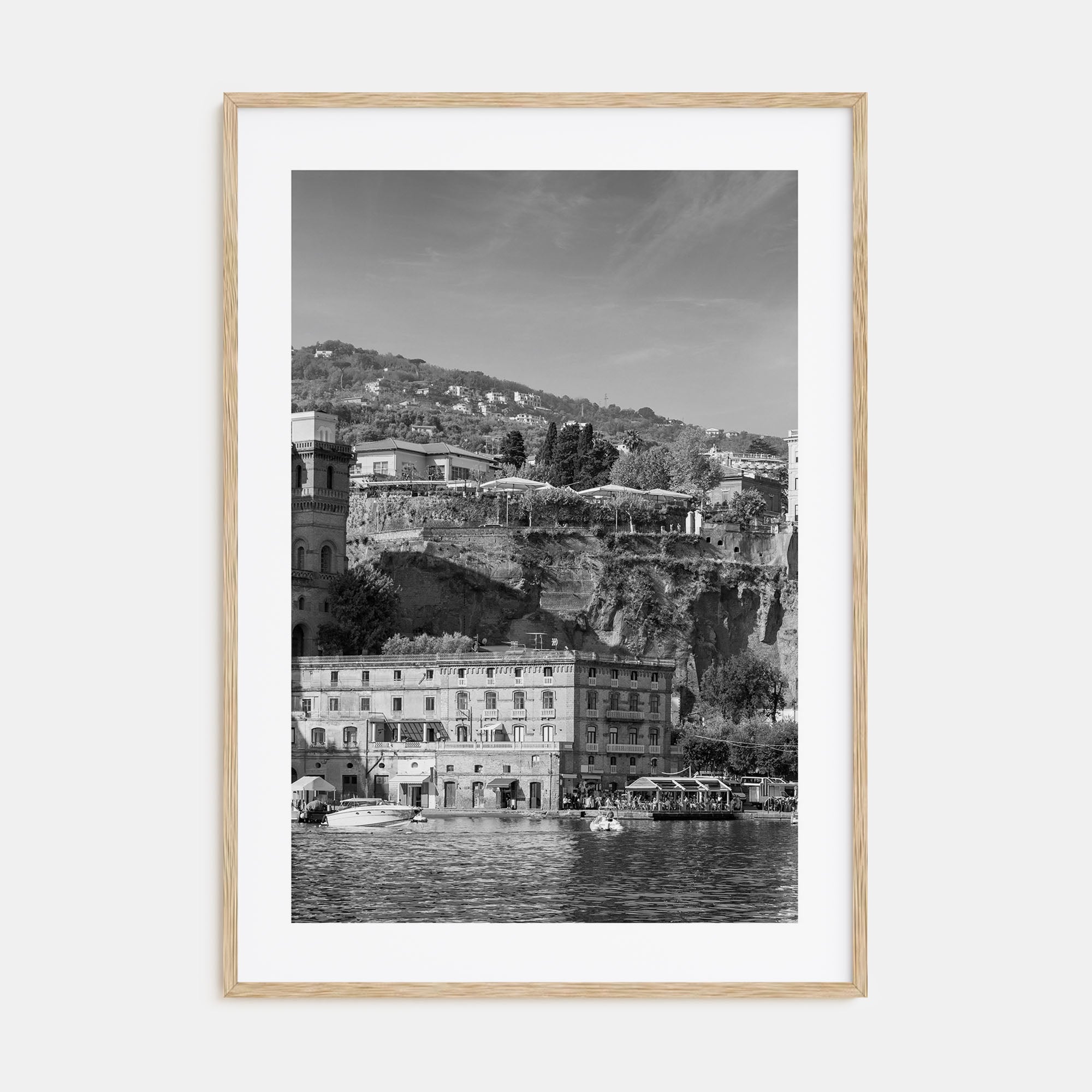 Sorrento, Italy Photo B&W Poster