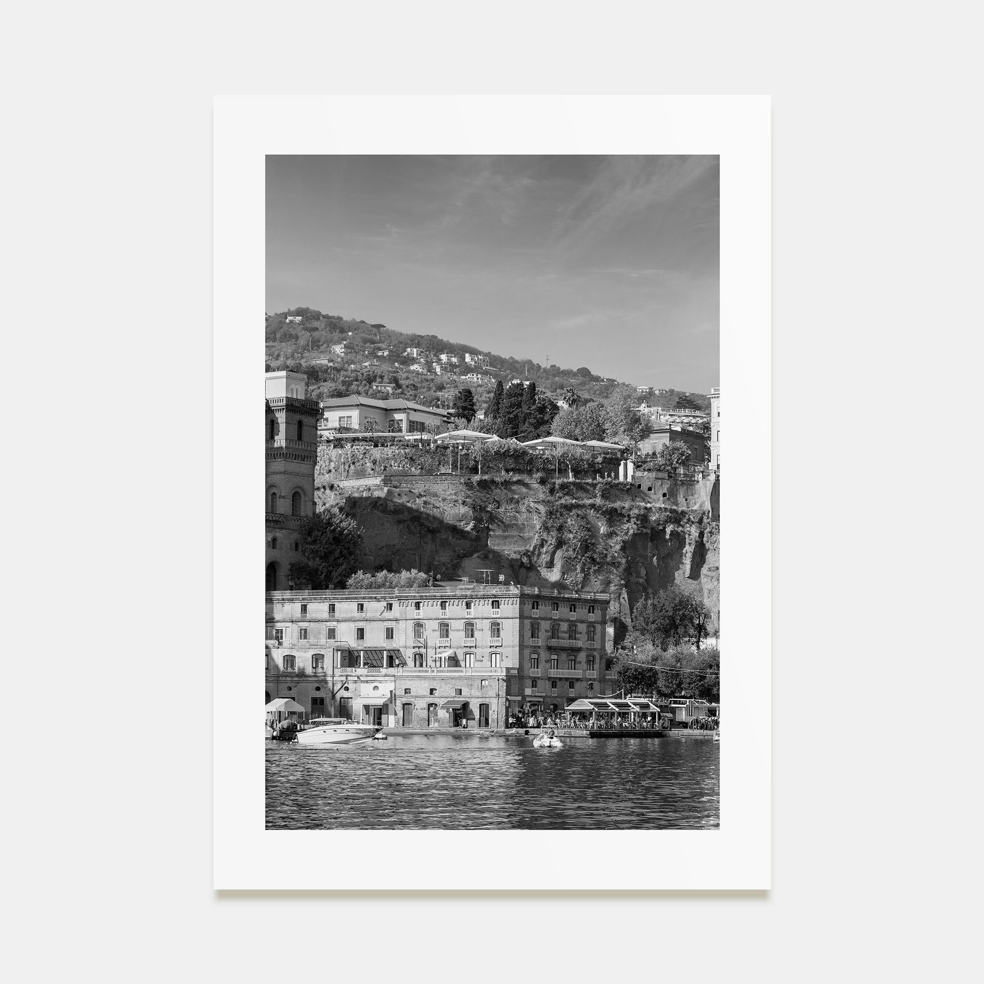 Sorrento, Italy Photo B&W Poster