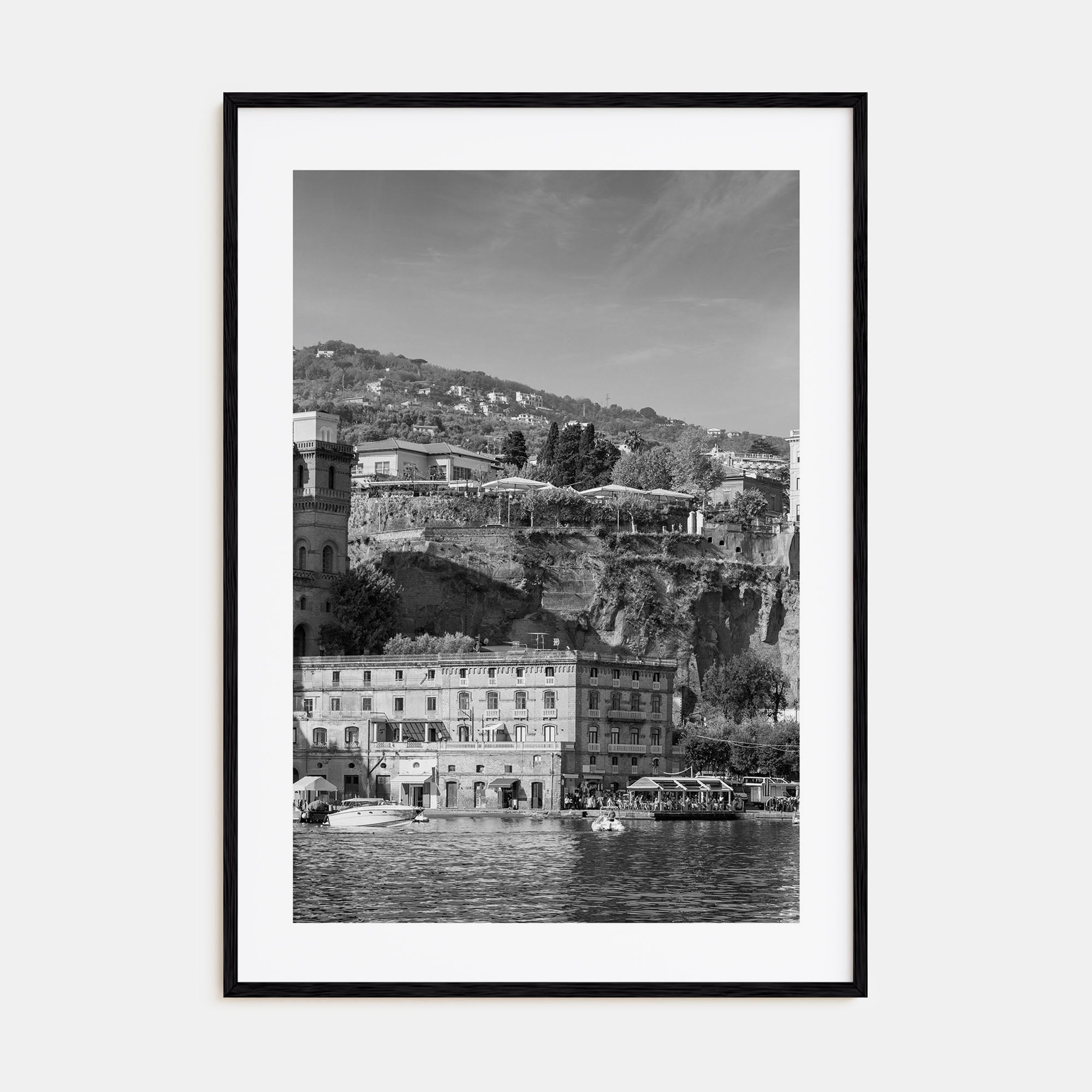 Sorrento, Italy Photo B&W Poster