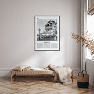 Sorrento, Italy Travel B&W Poster