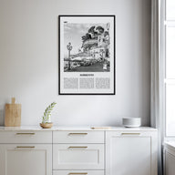 Sorrento, Italy Travel B&W Poster