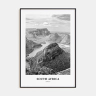 South Africa Portrait B&W Poster