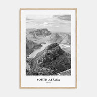 South Africa Portrait B&W Poster