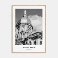 South Bend Portrait B&W Poster