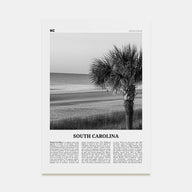 South Carolina Travel B&W No 1 Poster