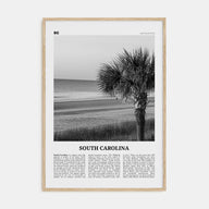 South Carolina Travel B&W No 1 Poster