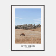South Dakota Portrait Color Poster