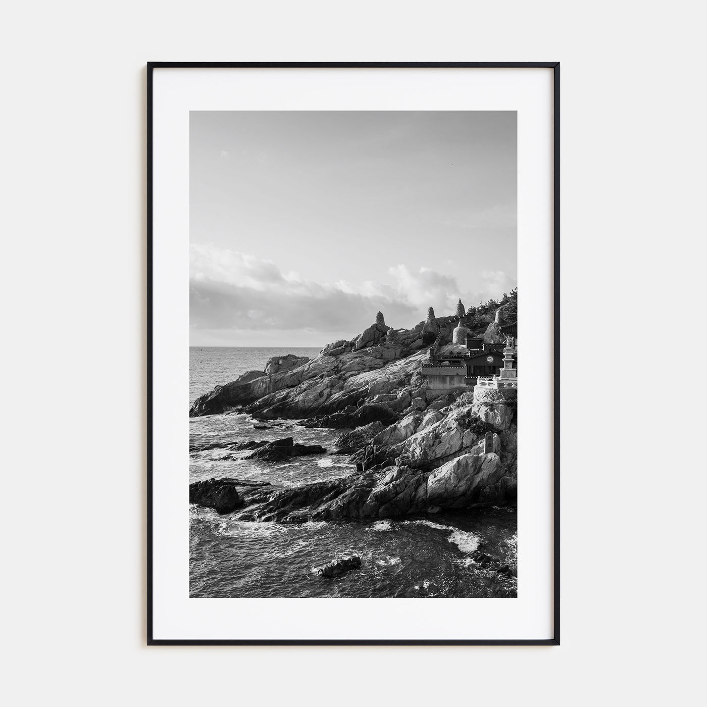 South Korea Photo B&W Poster
