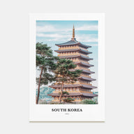 South Korea Portrait Color Poster