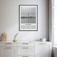 South Korea Travel B&W Poster