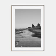 South Padre Island Photo B&W Poster