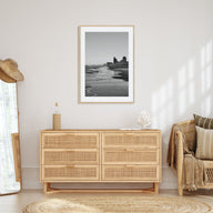 South Padre Island Photo B&W Poster