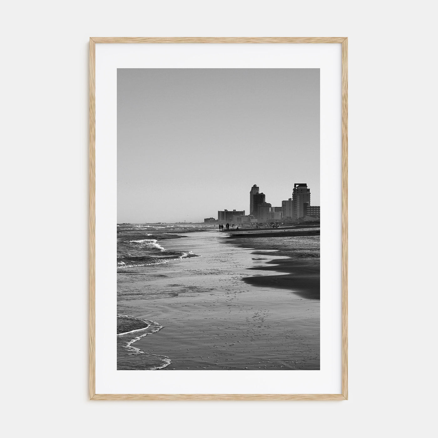 South Padre Island Photo B&W Poster