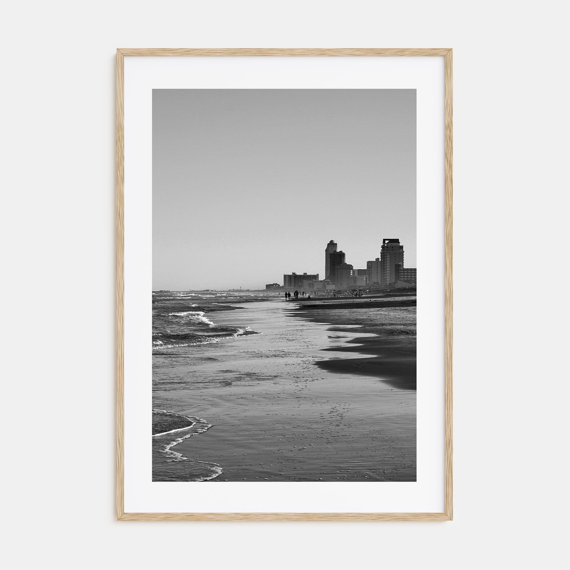 South Padre Island Photo B&W Poster