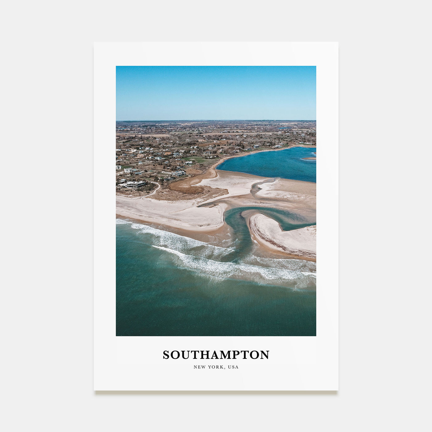 Southampton, New York Portrait Color Poster