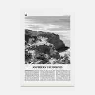 Southern California Travel B&W Poster