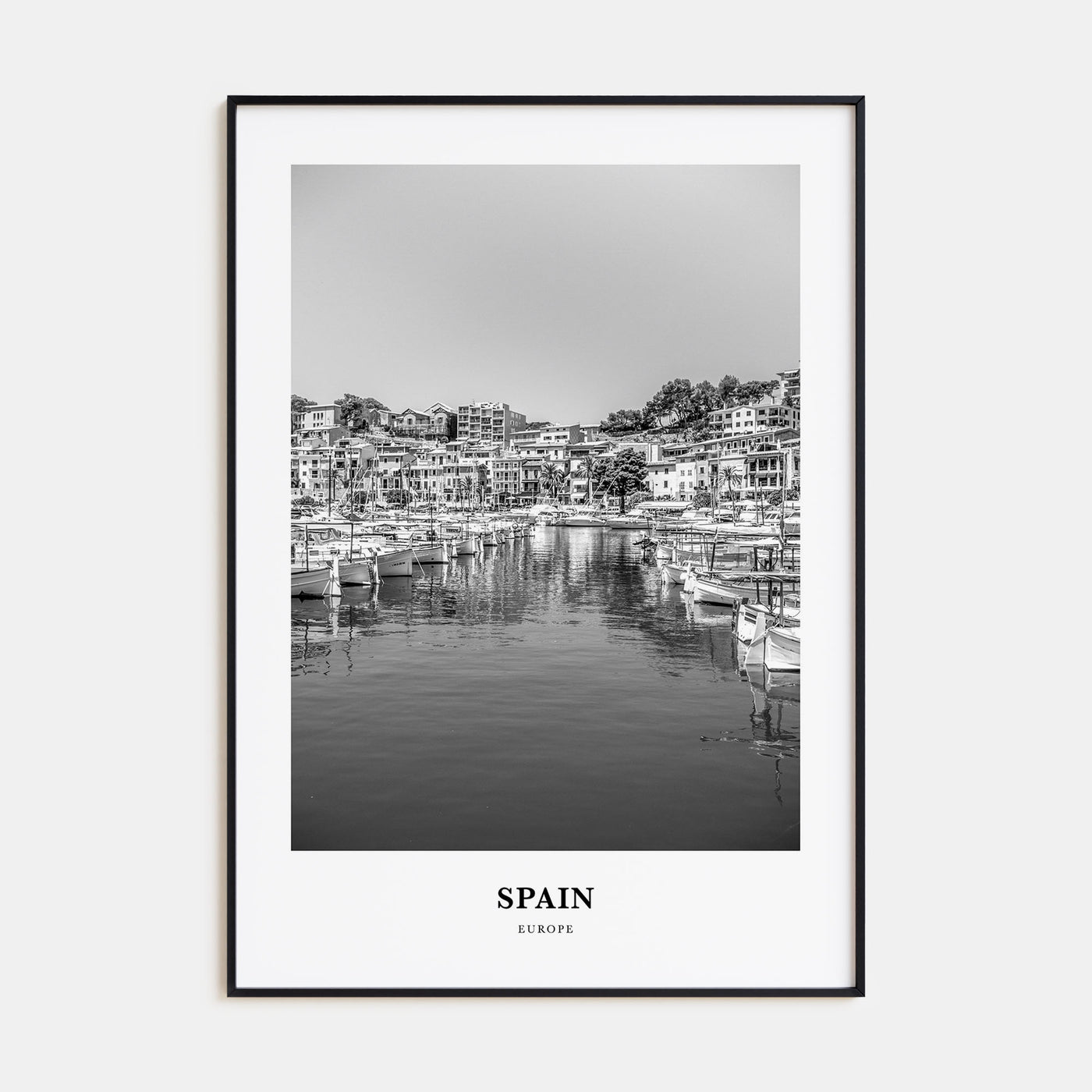 Spain Portrait B&W No 1 Poster