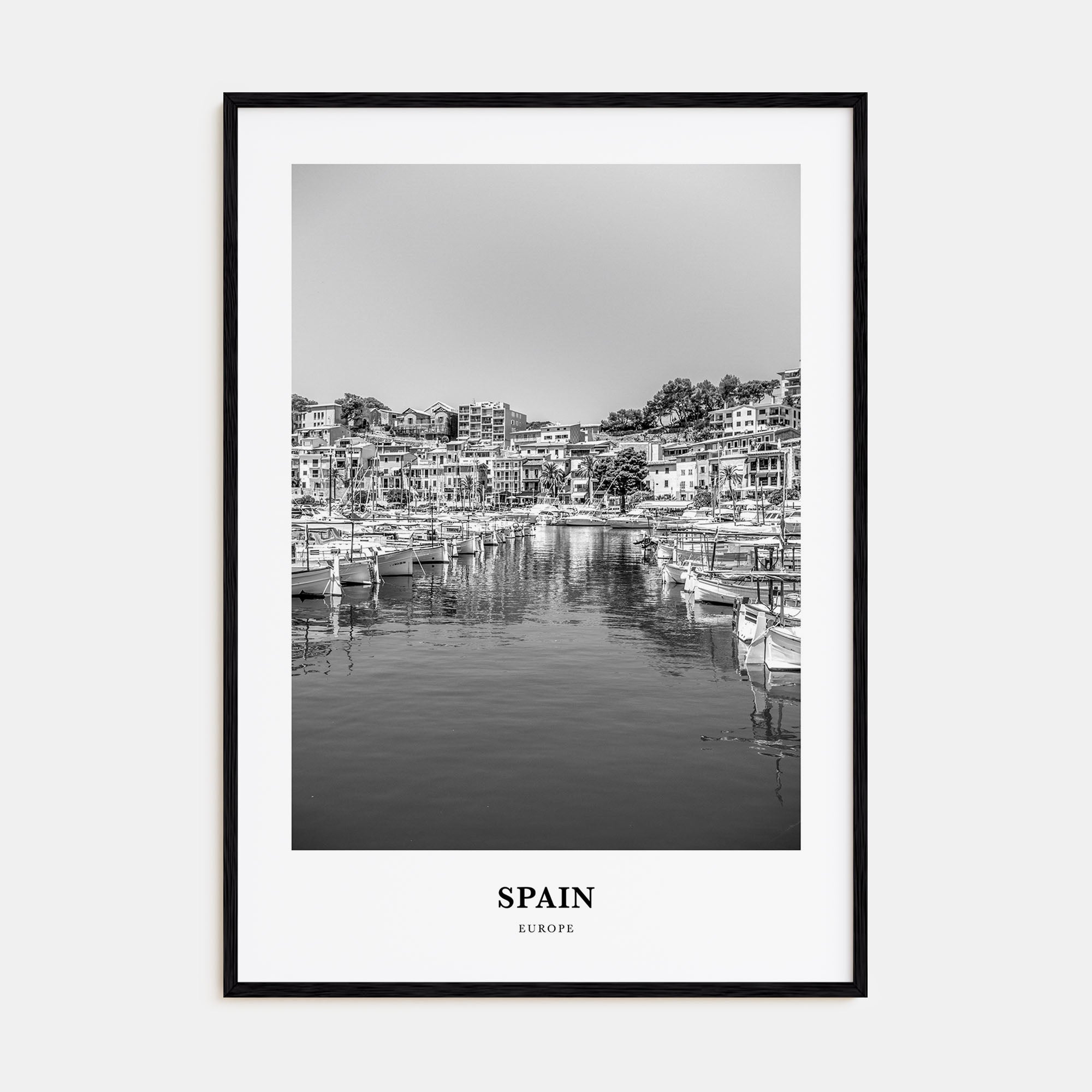 Spain Portrait B&W No 1 Poster