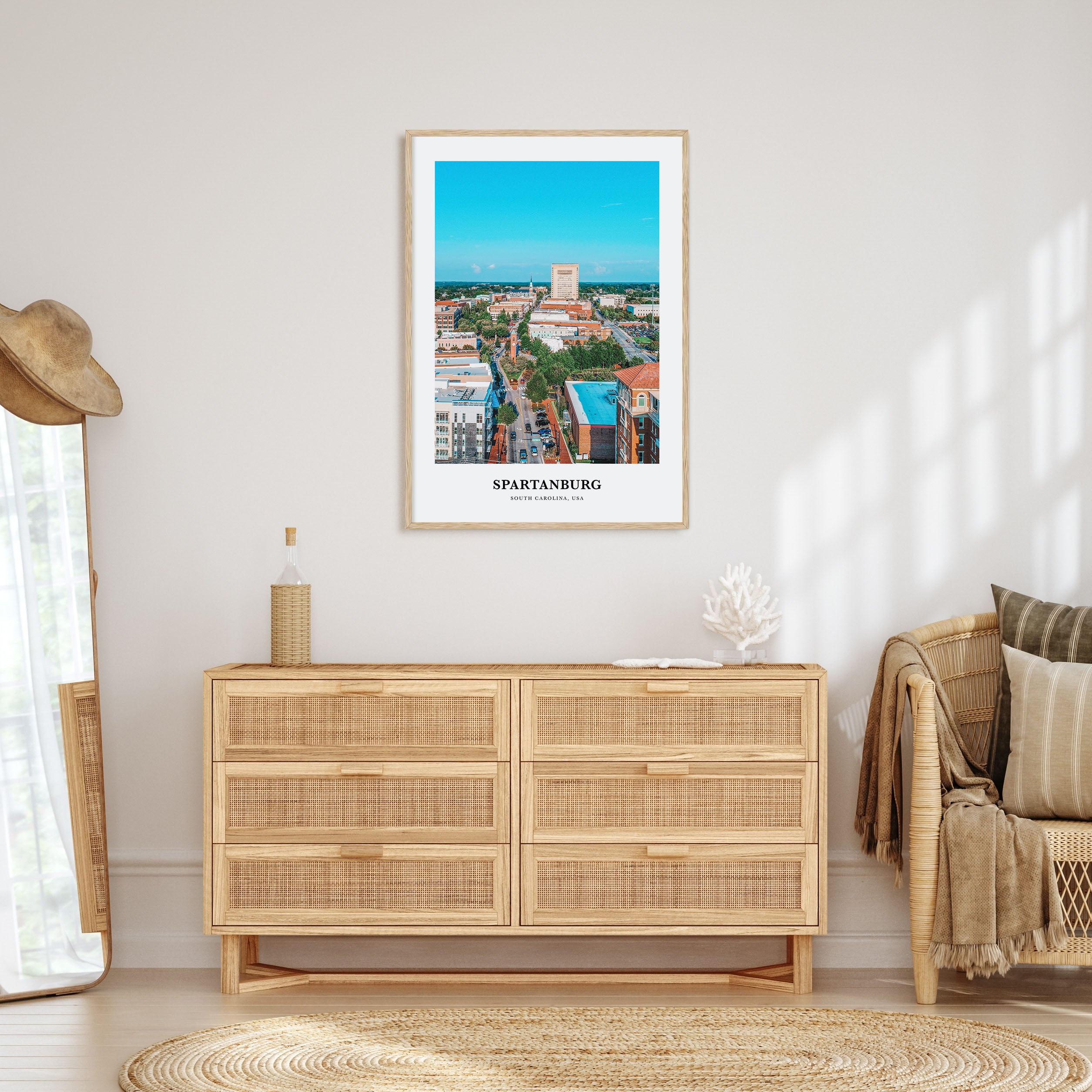 Spartanburg Portrait Color Poster