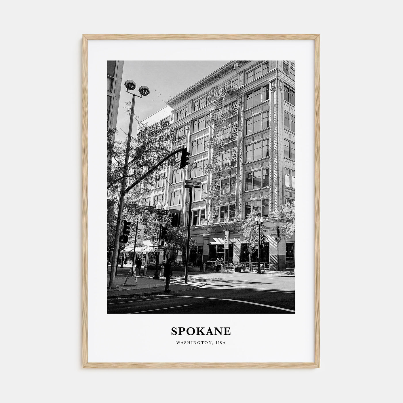 Spokane Portrait B&W No 1 Poster
