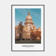Springfield, Illinois Portrait Color Poster