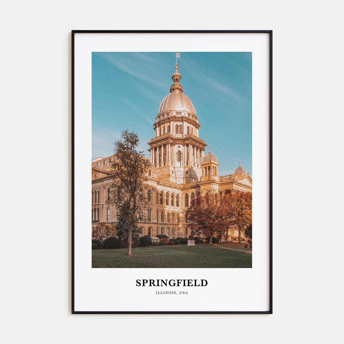 Springfield, Illinois Portrait Color Poster