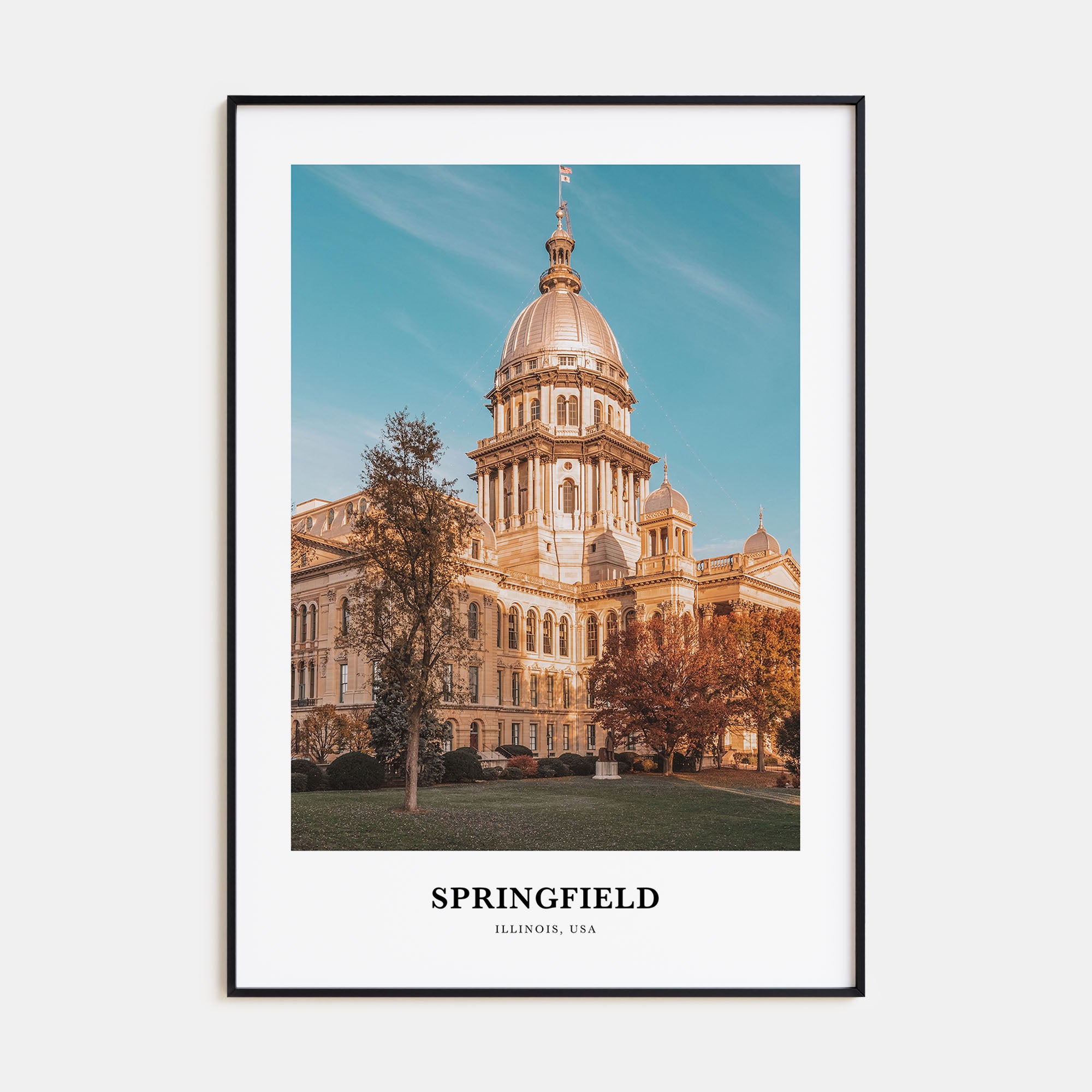 Springfield, Illinois Portrait Color Poster