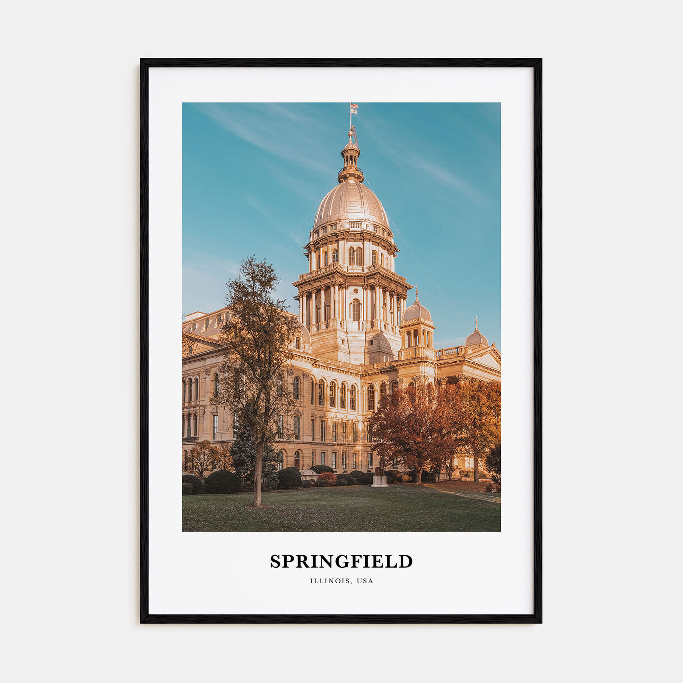 Springfield, Illinois Portrait Color Poster