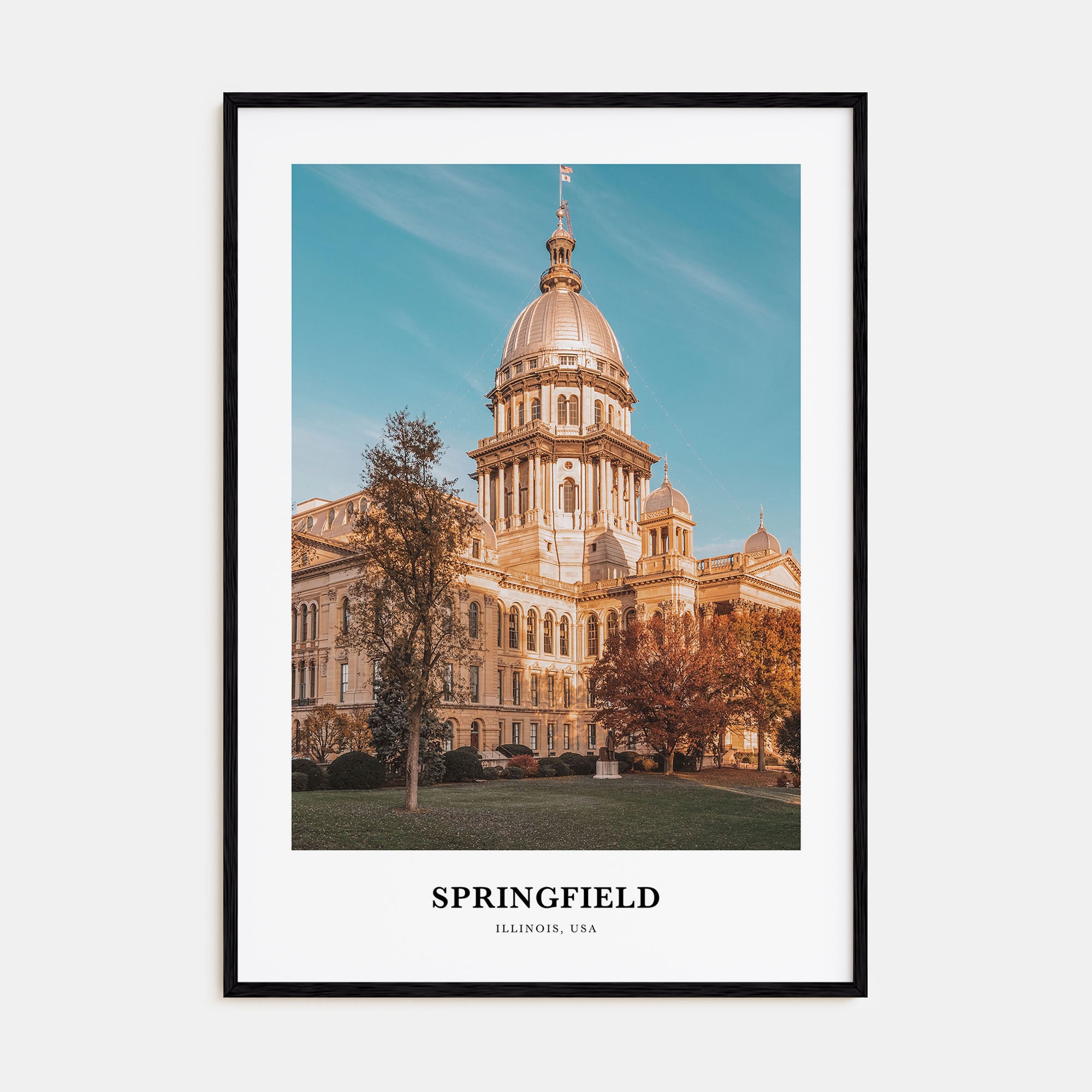 Springfield, Illinois Portrait Color Poster