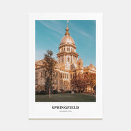 Springfield, Illinois Portrait Color Poster