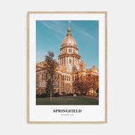Springfield, Illinois Portrait Color Poster