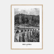 Sri Lanka Portrait B&W Poster