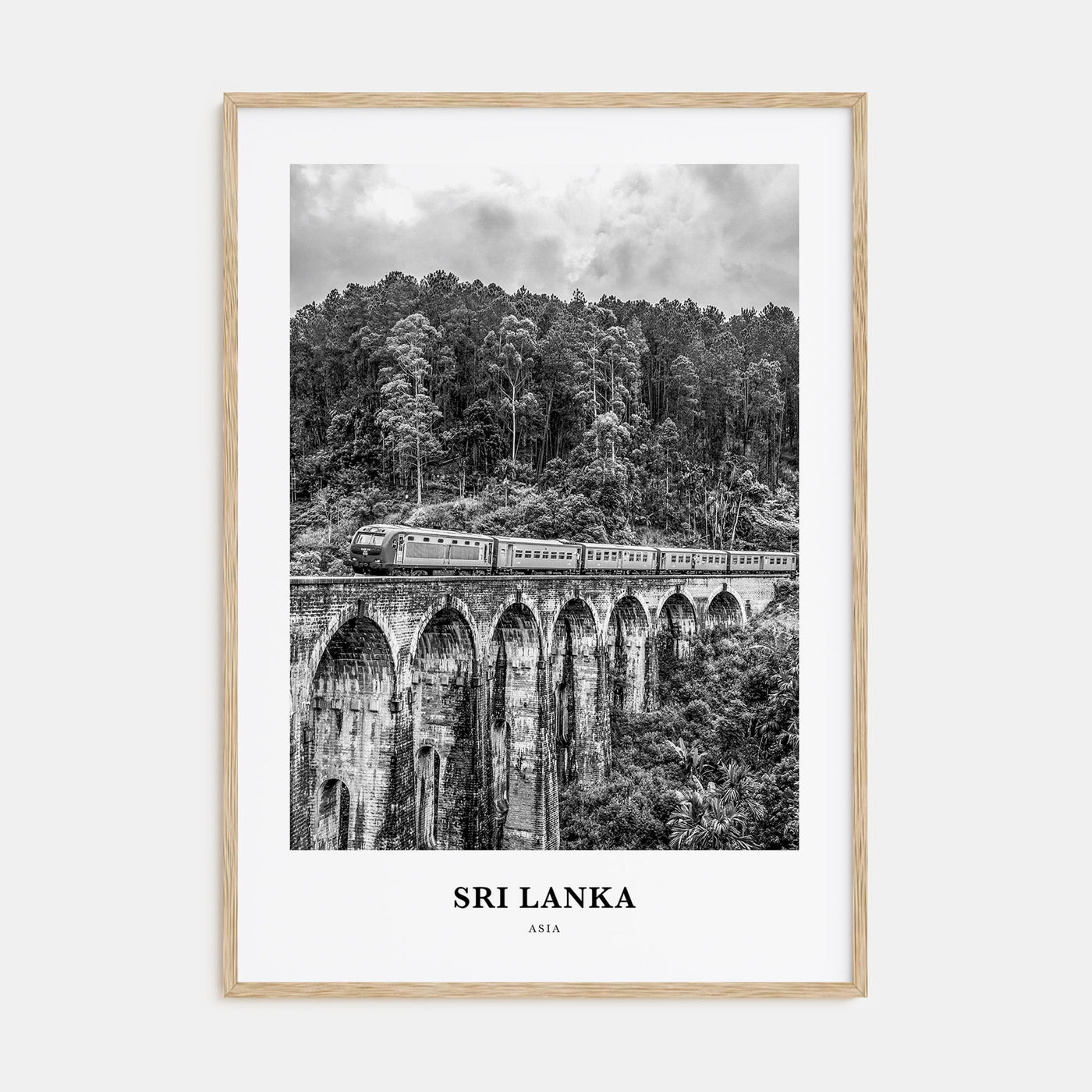 Sri Lanka Portrait B&W Poster