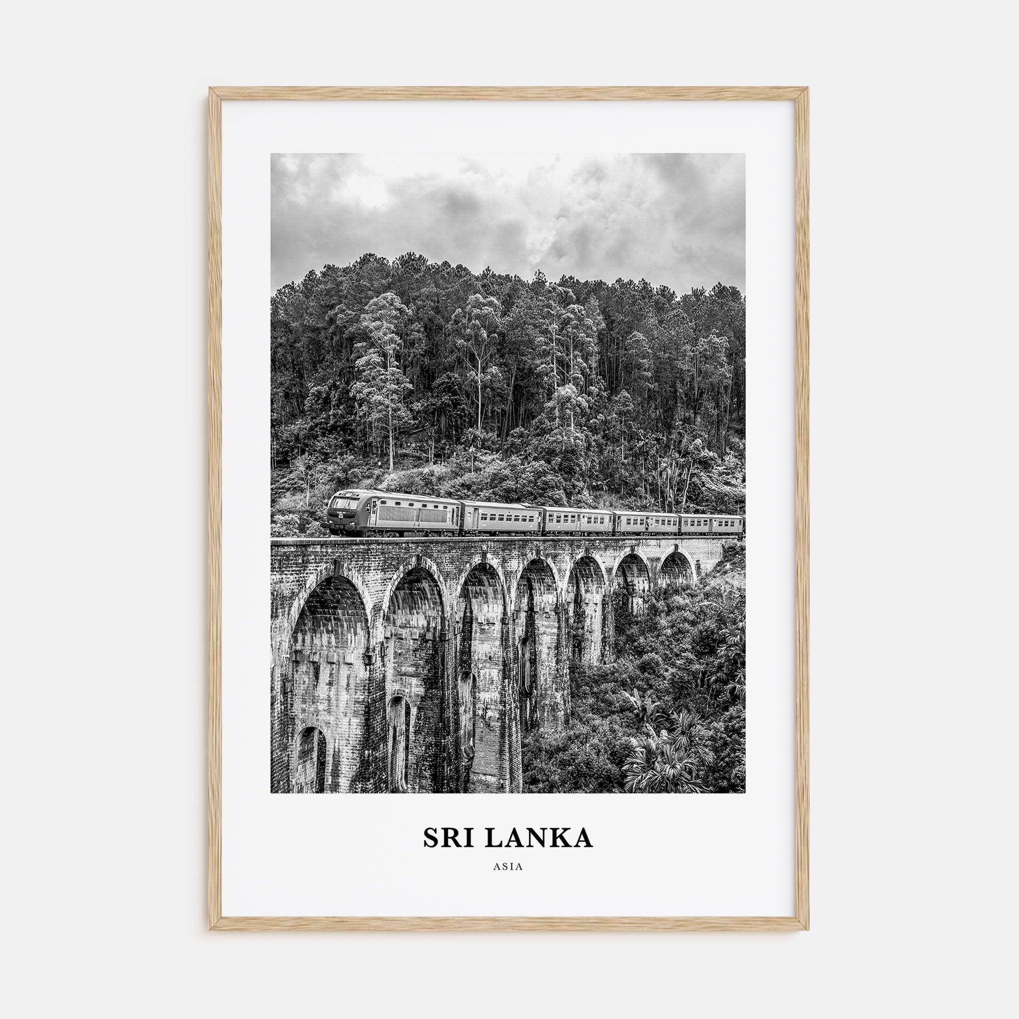 Sri Lanka Portrait B&W Poster