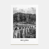 Sri Lanka Portrait B&W Poster