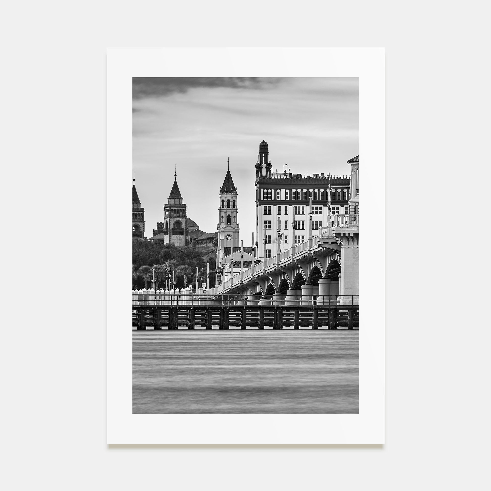St. Augustine Photo B&W Poster