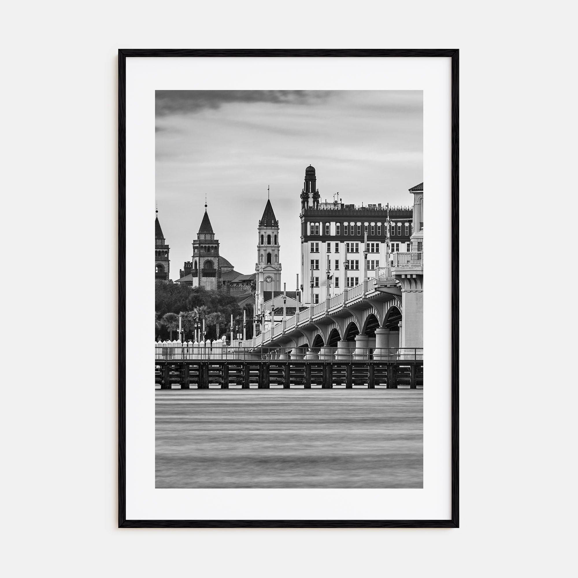 St. Augustine Photo B&W Poster