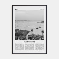 St. Augustine Travel B&W No 1 Poster