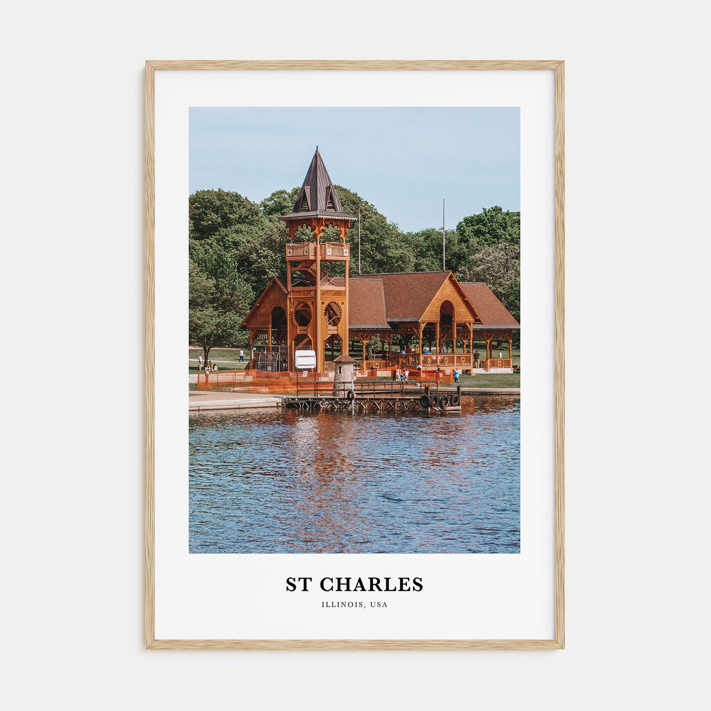 St. Charles, Illinois Portrait Color Poster