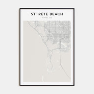 St. Pete Beach Map Portrait Poster