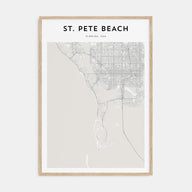 St. Pete Beach Map Portrait Poster