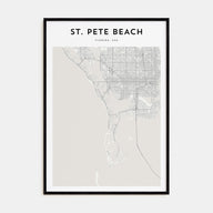 St. Pete Beach Map Portrait Poster