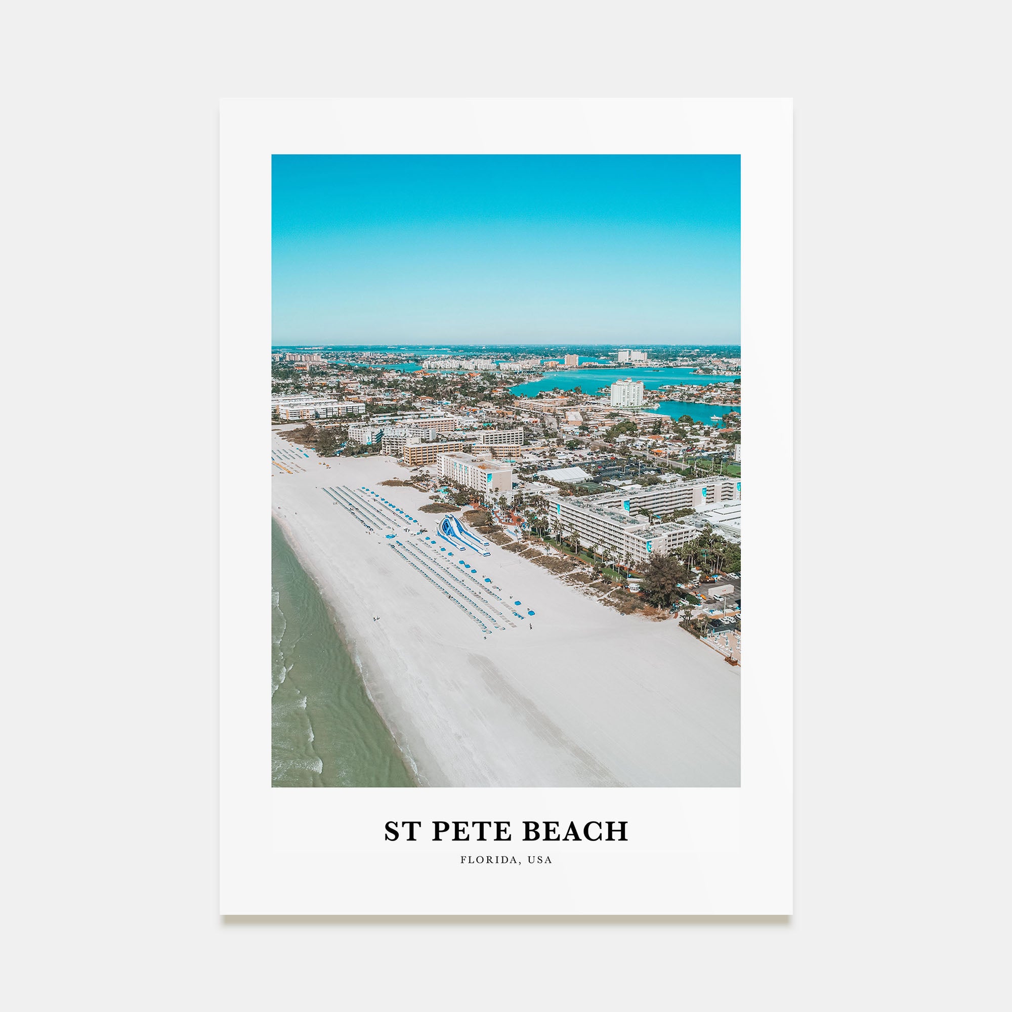St. Pete Beach Portrait Color Poster