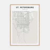 St. Petersburg, Florida Map Portrait Poster