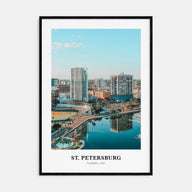 St. Petersburg, Florida Portrait Color Poster