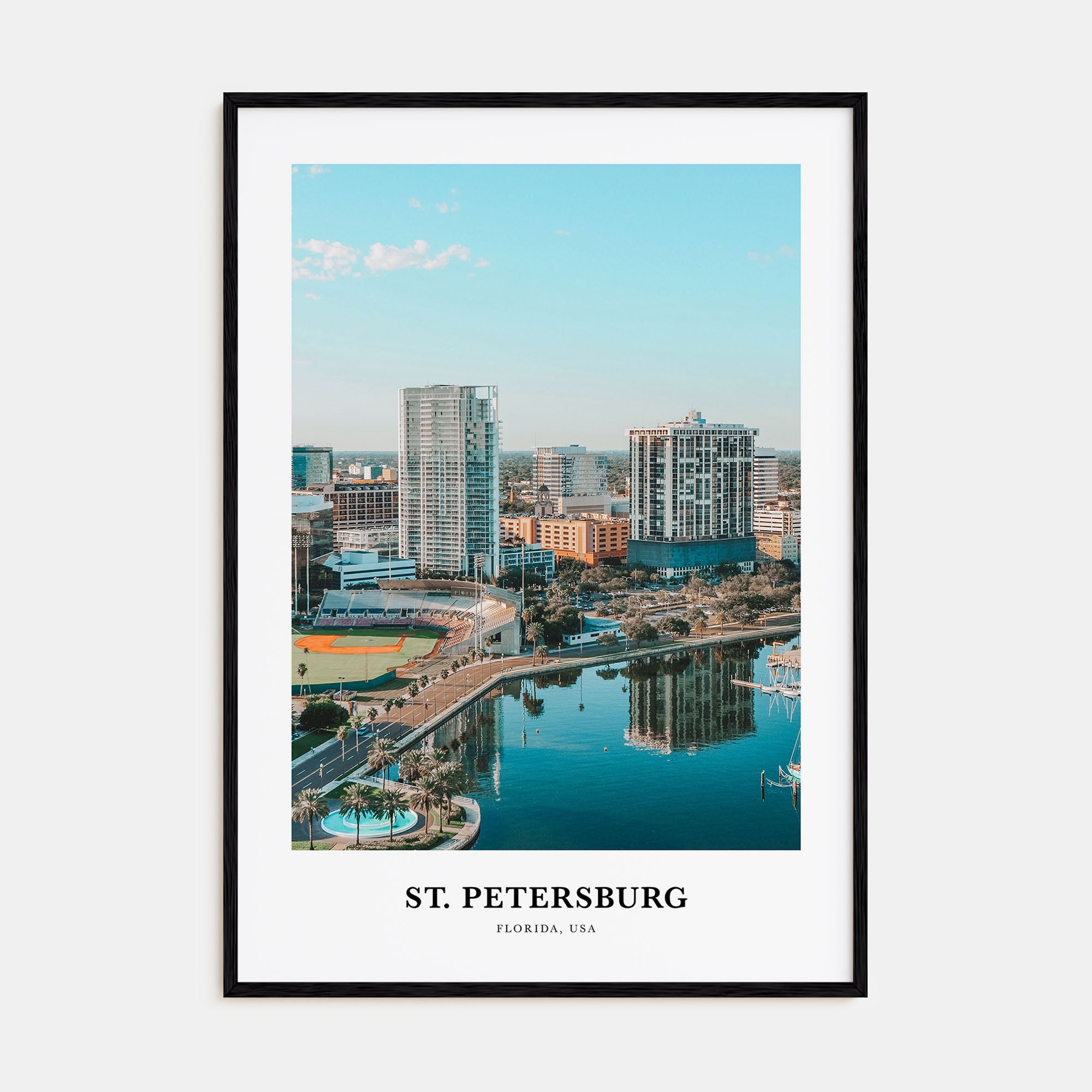 St. Petersburg, Florida Portrait Color Poster