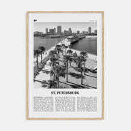 St. Petersburg, Florida Travel B&W No 2 Poster