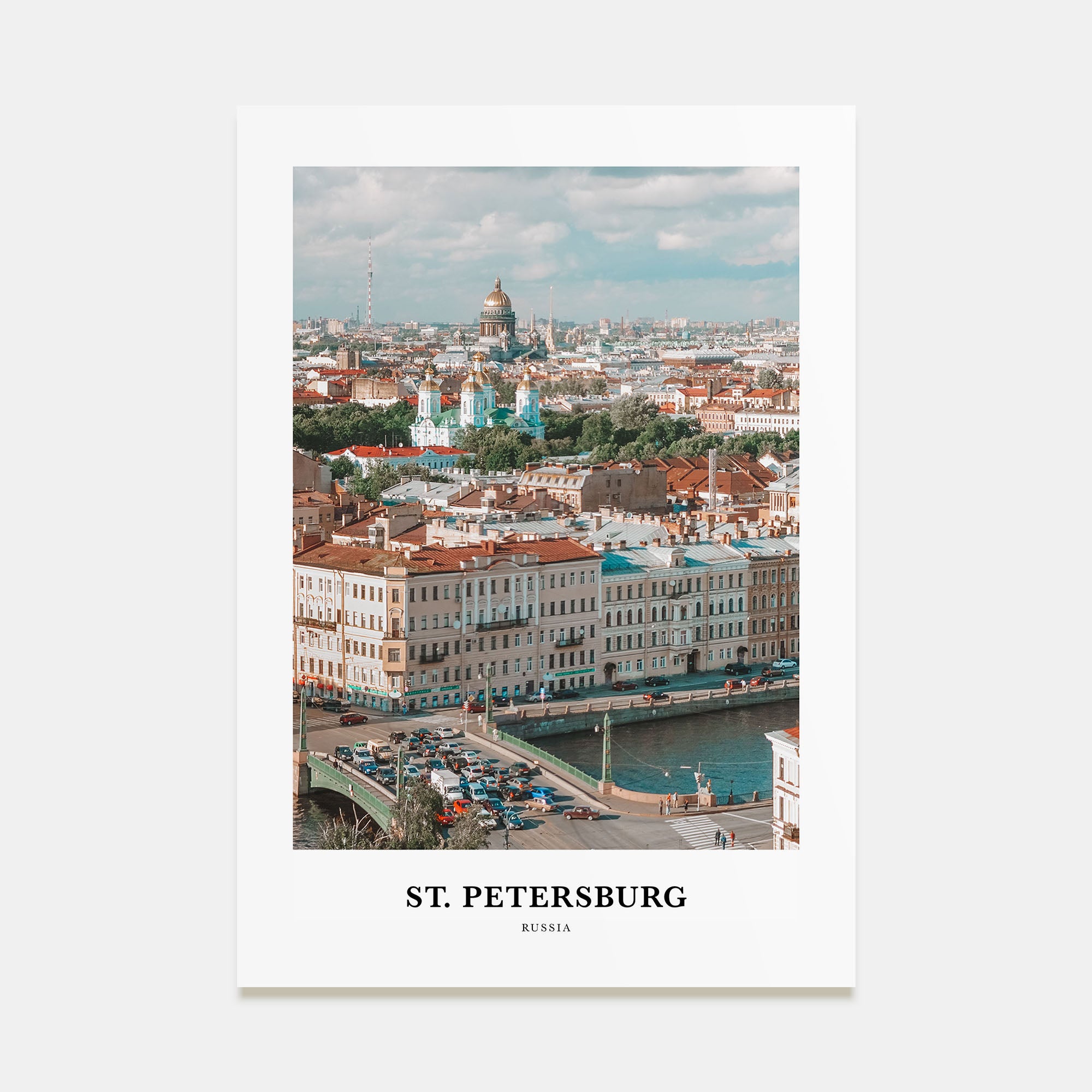 St. Petersburg, Russia Portrait Color Poster